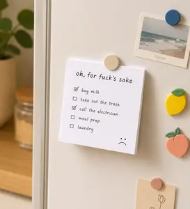 1PC Funny To-Do List Sticky Notes – Humorous Memo Pad for Daily Tasks, Grocery Lists, Work Reminders & Home Organization