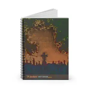 Wonderkul Notebook #079 - 6x8 Spiral Ruled Line, Custom-Designed Front Cover Art