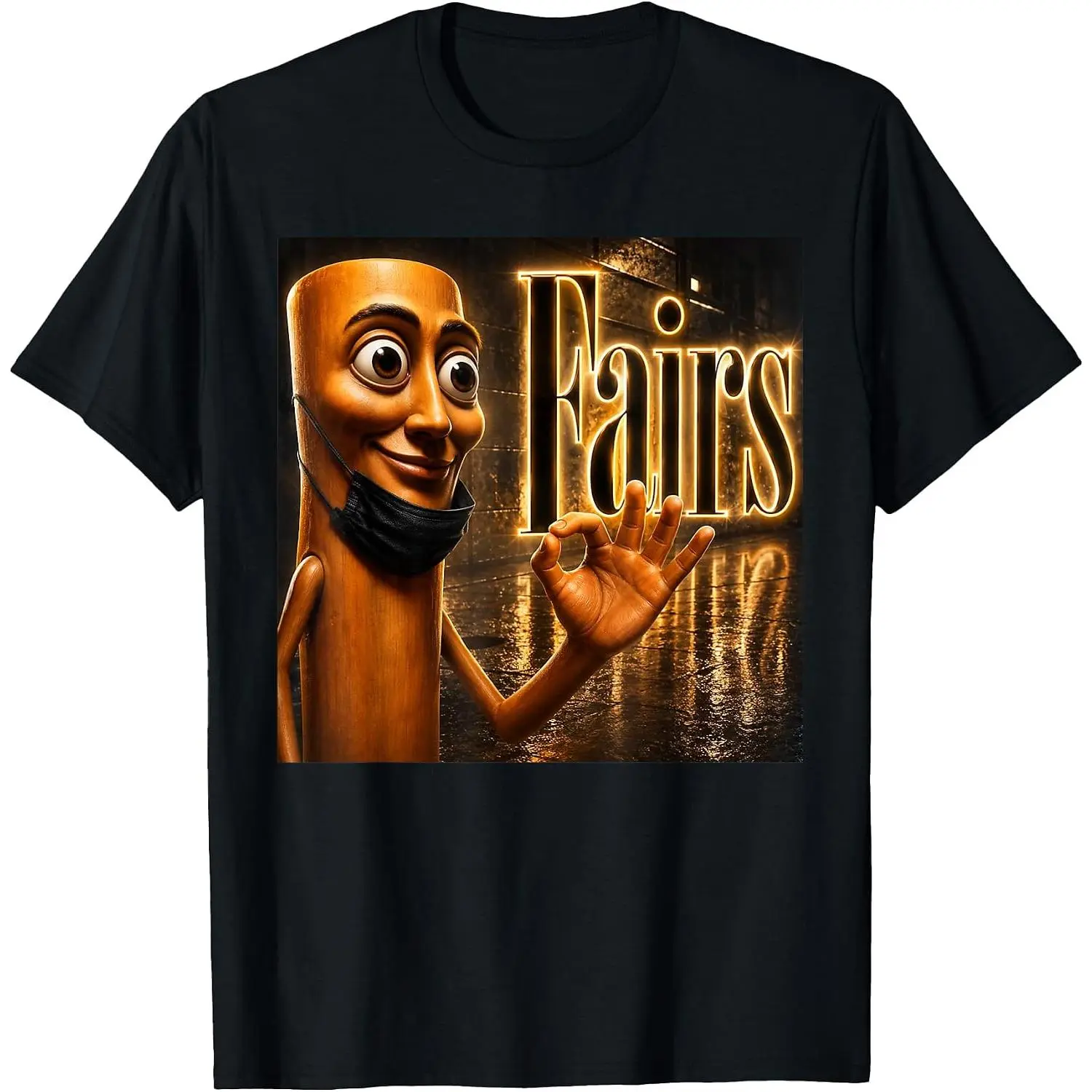 Funny Triple T Tung Tung Tung Sahur Fairs Brainrot Meme T-Shirt Unisex  Clothing
