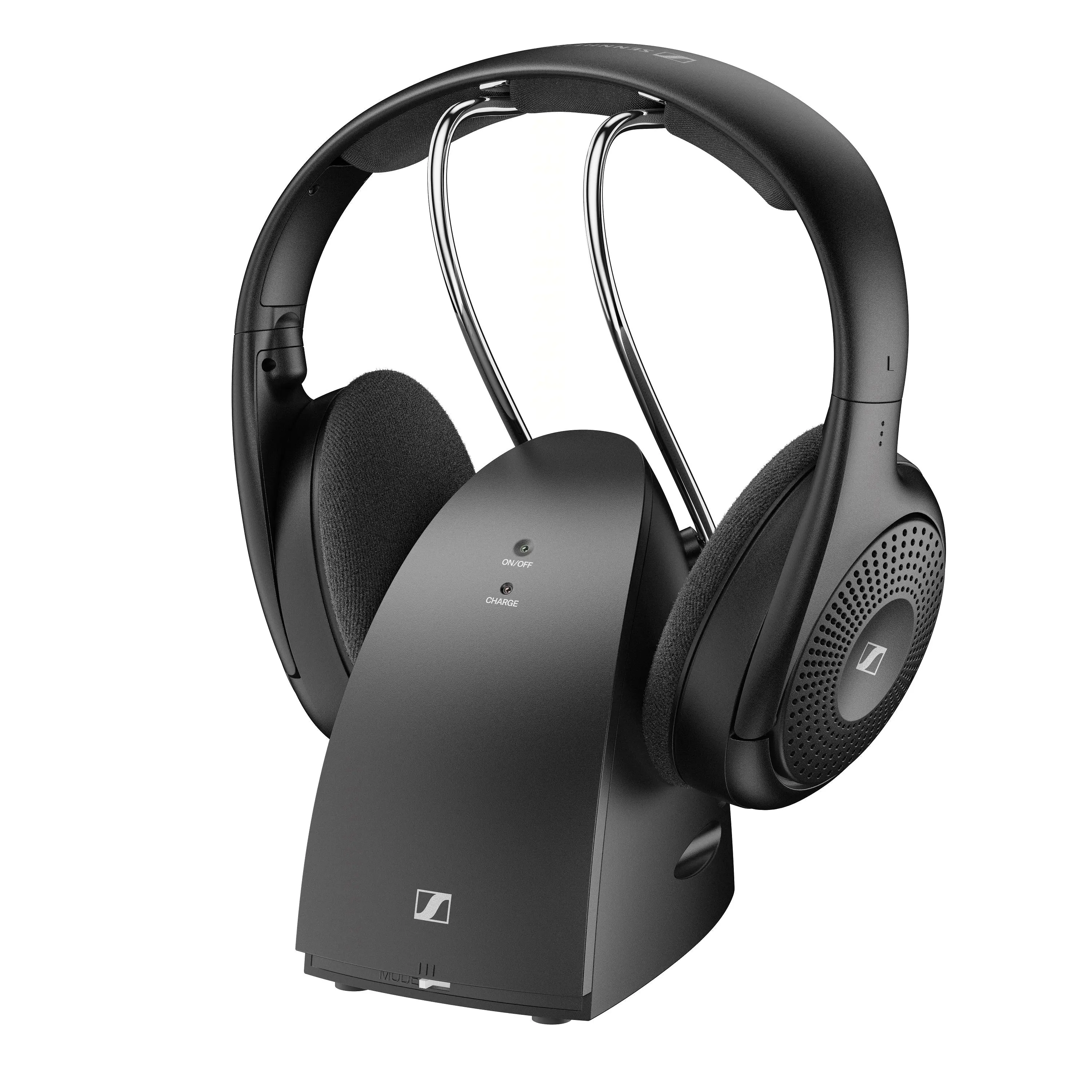 Sennheiser RS 120 W Wireless TV Stereo Headset - Digital Audios, Crystal-Clear Sound, Lightweight Design, Easy Controls, 60m Range, Rechargeable Battery, Fast Charging, Wireless Connection, On Ear