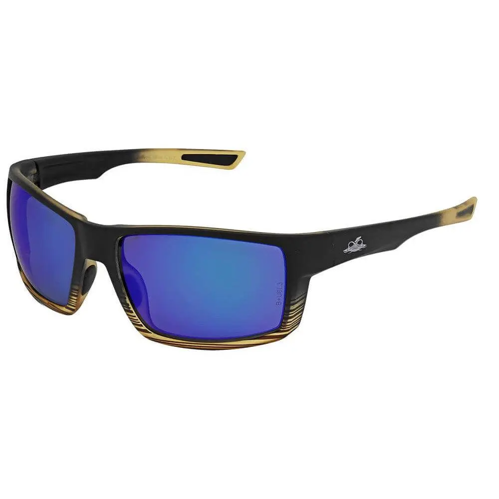 Bullhead Sawfish Safety Glasses - ANSI Z87.1+ Certified Work Safety Glasses for Farmers/Gardeners, Anti-Fog, Blue-Lens Eye Protection, Full-Frame, Ergonomic Fit, 99.9% UV/Sun Protection, High Pressure Resistant, Indoor Gardening Use