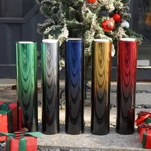 Dual Color Gradient Car Side Window Film, Car Side Window Sun Film, Sun Shade Film, Window Tint, Explosion-proof Glass Protective Film, Vehicle Car Exterior Accessories