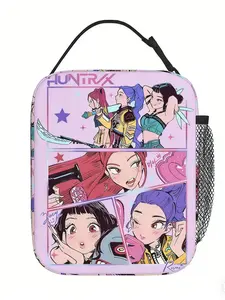 Kpop Insulated Lunch Bag, Reusable Thermal Bag for Work, School, Picnic, Unisex Waterproof, Durable Design for Daily Use