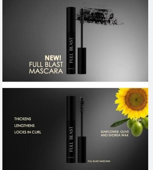 Farmasi Full Blast Volumen Extremo 3D Waterproof Mascara Makeup Silicone Lash Cosmetic