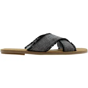 TOMS Womens Viv Flat Casual Sandals Casual - Black