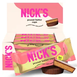 NICK’s Peanut Butter Cups | Low Carb Chocolate with Creamy Peanut Butter 12 Pack (24 Cups Total) | No Added Sugar | 1.7g Net Carbs | Keto Friendly | Gluten Free | Palm Oil Free