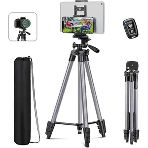 67" Tripods Camera Tripod, Phone Tablet Tripod for Video Recording Vlog Photo with Remote Carry Bag,  Lightweight Travel Tripods