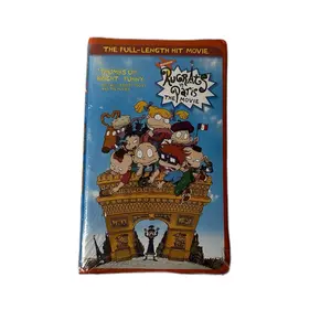 Rugrats in Paris The Movie Orange VHS Tape Clamshell Case Nickelodeon New Sealed