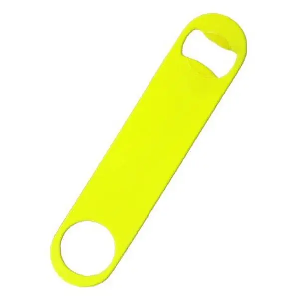 Stainless Steel Speed Bar Bottle Opener, Neon Yellow Bar Key Utensil, Bar Bottle Openers