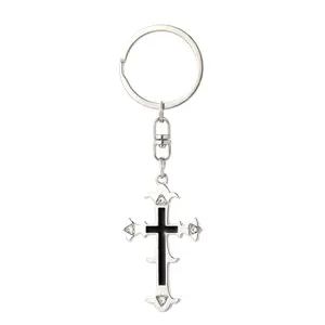 Vintage Cross Keychain Bag Pendant Backpack Decoration Couple Keysholder