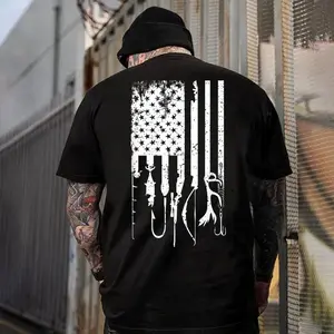USA Flag Hunting Fishing Gear Shirt – Patriot Veteran Outdoorsman T-Shirt, Hoodie & Sweatshirt for Men Women