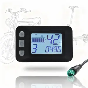 P9 E-Bike Display – 5Pin Waterproof Wired LCD Screen, Multi-Voltage 18V–60V, Durable & Shockproof, Suitable for Electric Bikes & Scooters