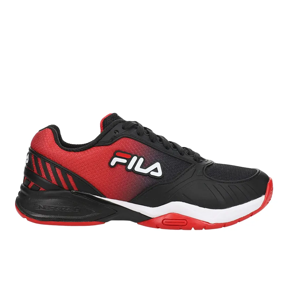 Fila Mens Volley Zone Pickleball Pickleball Sneakers Shoes - Black, Red Fila Mens Volley Zone Pickleball Pickleball Sneakers Shoes - Black, Red