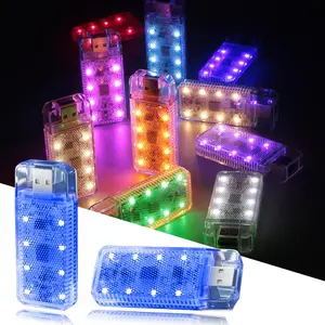 PCS Interior Car Lights, Portable Magnetic USB Car Atmosphere Interior Light,  HighBrightness LED Beads, Rechargeable TouchSensitive Light for Vehicles, Bedrooms, Hallways, Camping( Blue)