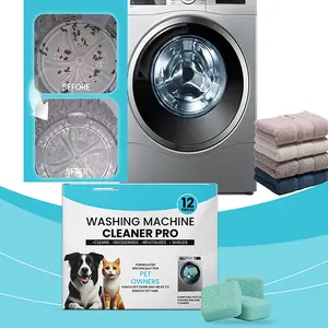 Washing machine cleaning tablets Clean washing machine drum for home use, clean stains and remove scale from drum and wave washing machines
