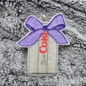 Soda Can with Bow Car Freshie - Stylish Car Fragrance Accessory for Enhanced Enjoyment in Car or Small Spaces