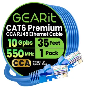 Cat6 Ethernet Patch Cable - CCA Network Cord - UTP, Blue