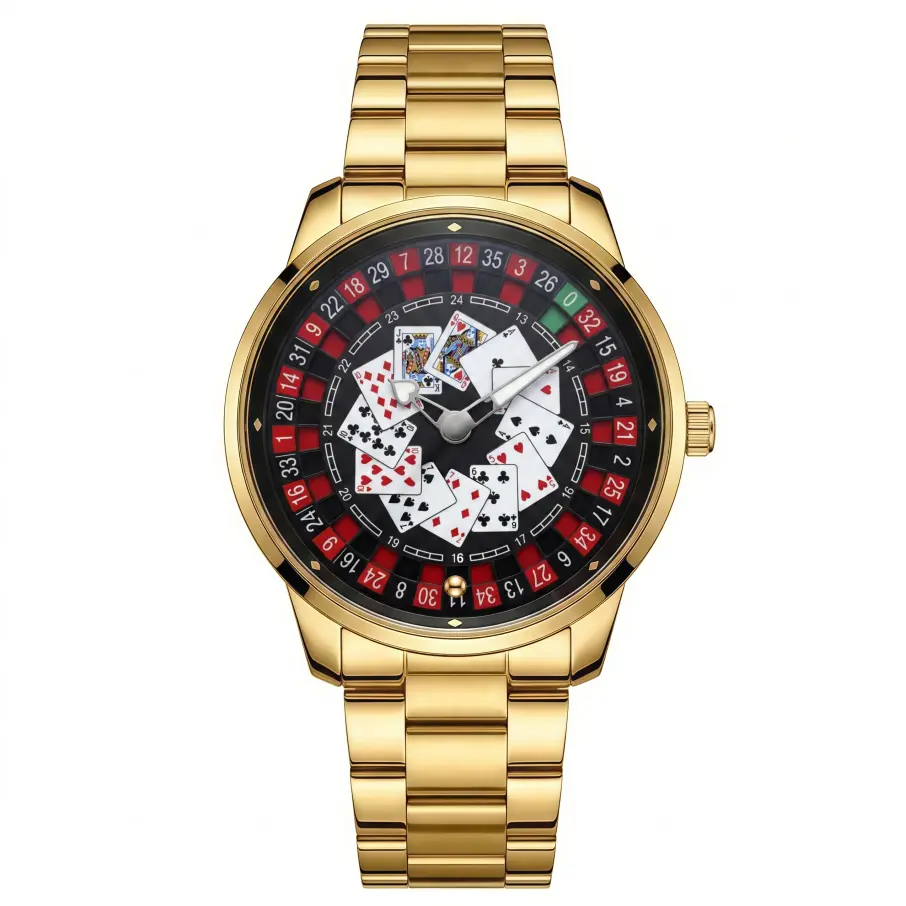Poker - Gold（steel bracelet）