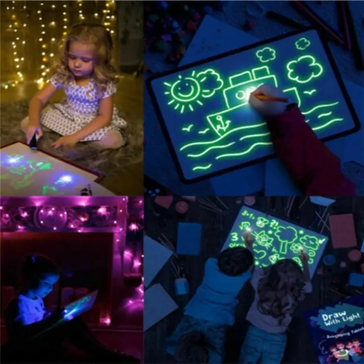🎨✨ GlowSketch 3D Drawing Pad – Creative Learning Through Light