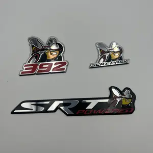3PCS Aluminum Foil Car Stickers for SRT
