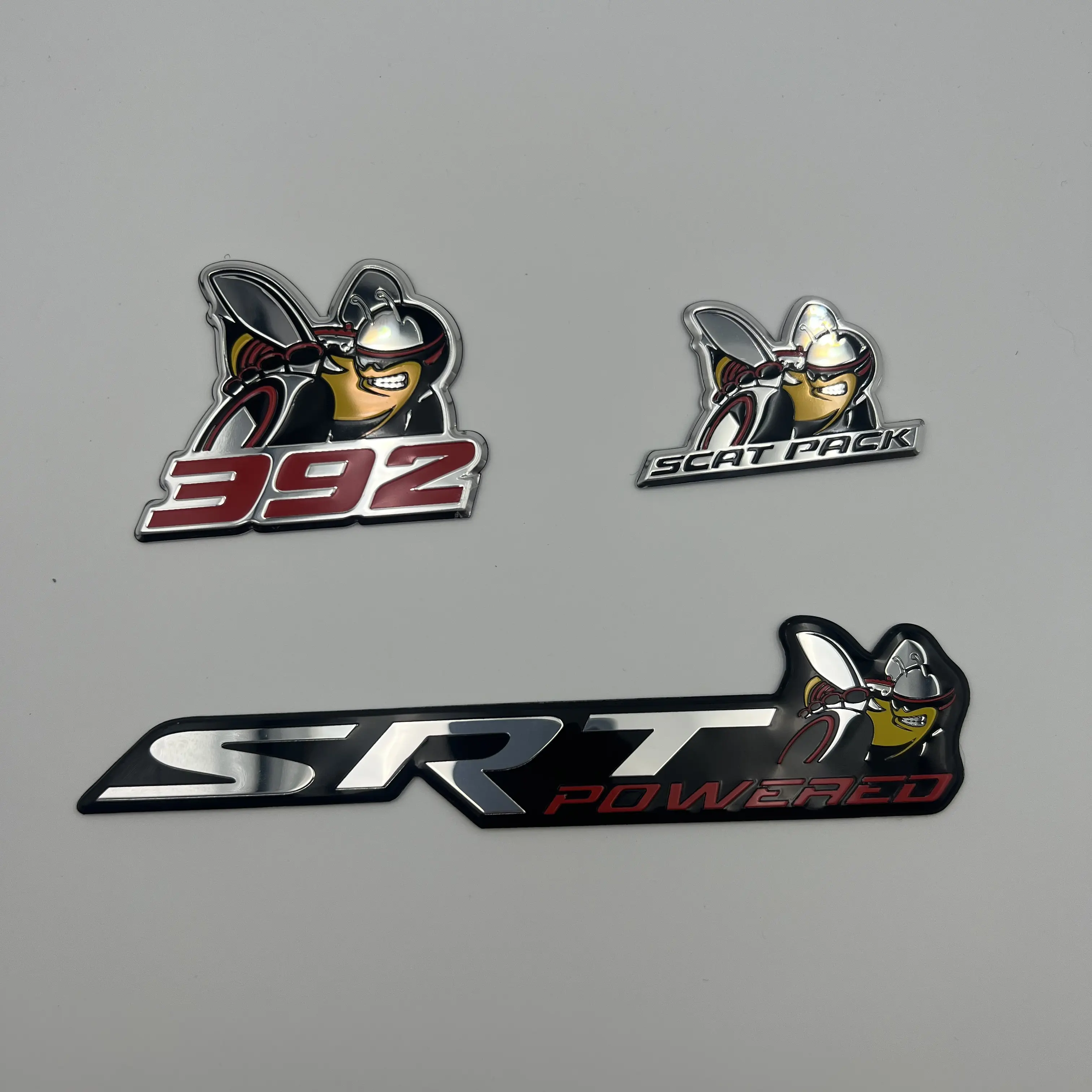 Hugexpen 3PCS Aluminum Foil Car Stickers for SRT, Stickers For Cars, Automobile Decals, Decals Vehicle