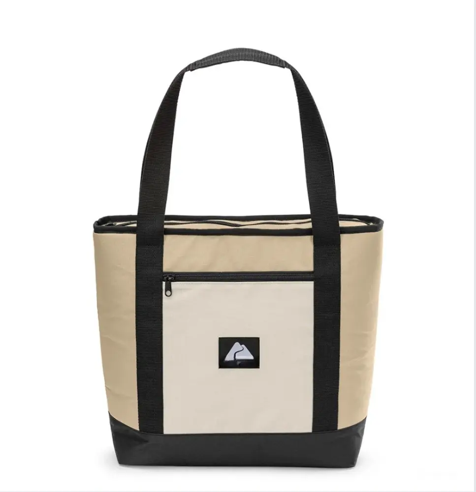 24 Can Soft Cooler Tote, Tan