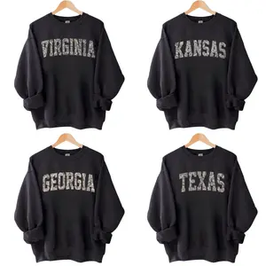 All Teams Camo State Name Black Sweatshirt State College Varsity Name Pullover Varsity Camouflage State Sweatshirts Varsity Collage, Gift For Him, For Her