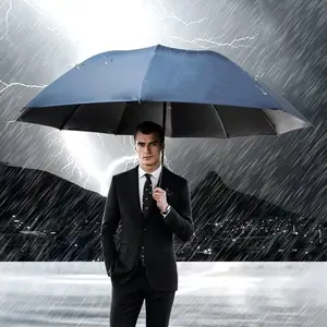 Unisex Foldable Umbrella, Reinforced Ribs, Ten Rib Glaze Sun Protection, Rainproof, Portable Commuting Umbrella
