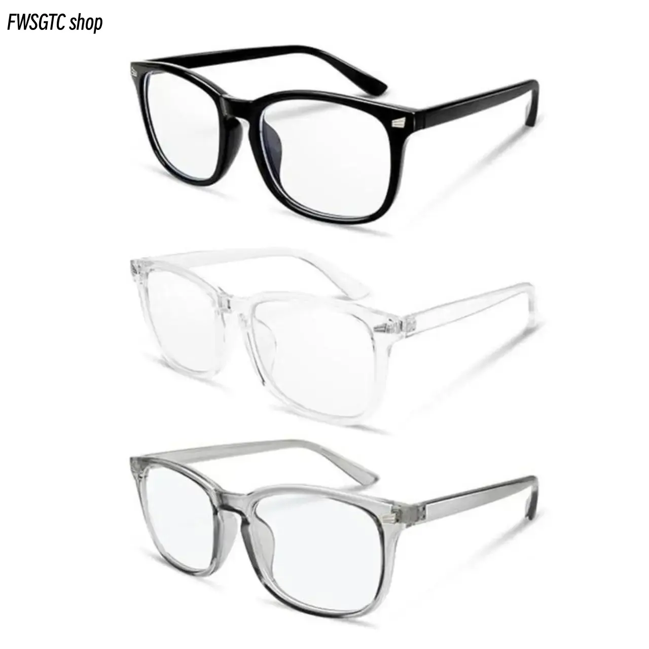 3-Pack Unisex Designer Blue Light Glasses come with UV protection and anti-fatigue lenses to ease eye strain effectively. Stylish and lightweight, they are perfect for long-hour computer use, ideal practical gift for both men and women daily wear.