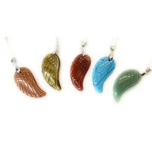 Angel Wing Crystal Gemstone Pendant