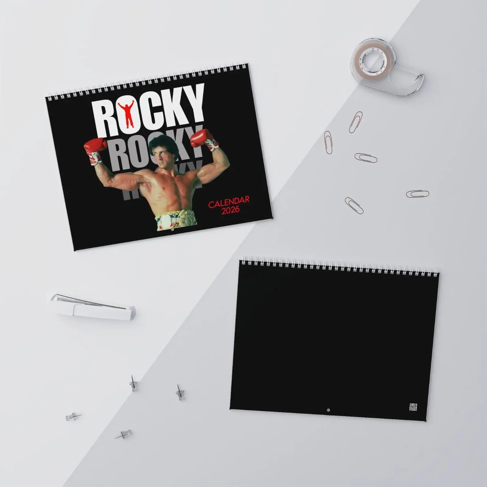 Rocky Boxing Movie 2026 Wall Calendar, Sylvester Stallone Rocky Balboa Planner
