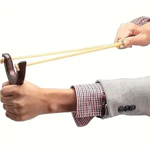 Rubber Band Bow, Durable Outdoor Hunting Tool, Ideal for Target Practice & Shooting Competitions, Ergonomic Design