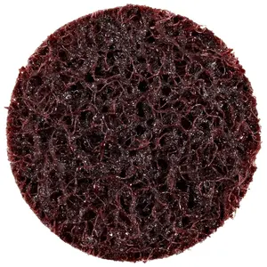 3M Abrasive  1 in. Scotch-Brite Roloc Surface Conditioning Disc TR, Medium Grit - Maroon