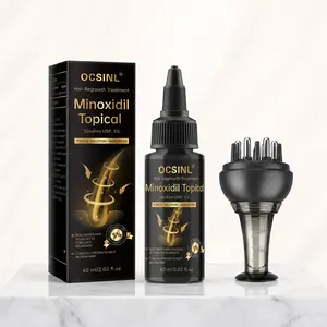 OCSINL 5% Minoxidil for Men and Women Hair Growth, Organic Rosemary Hair Growth Kit with Comfort Scalp applicator-Topical Serum for ScalpHair Loss Thinning or Longer Hair Care-2.02oz/60ml