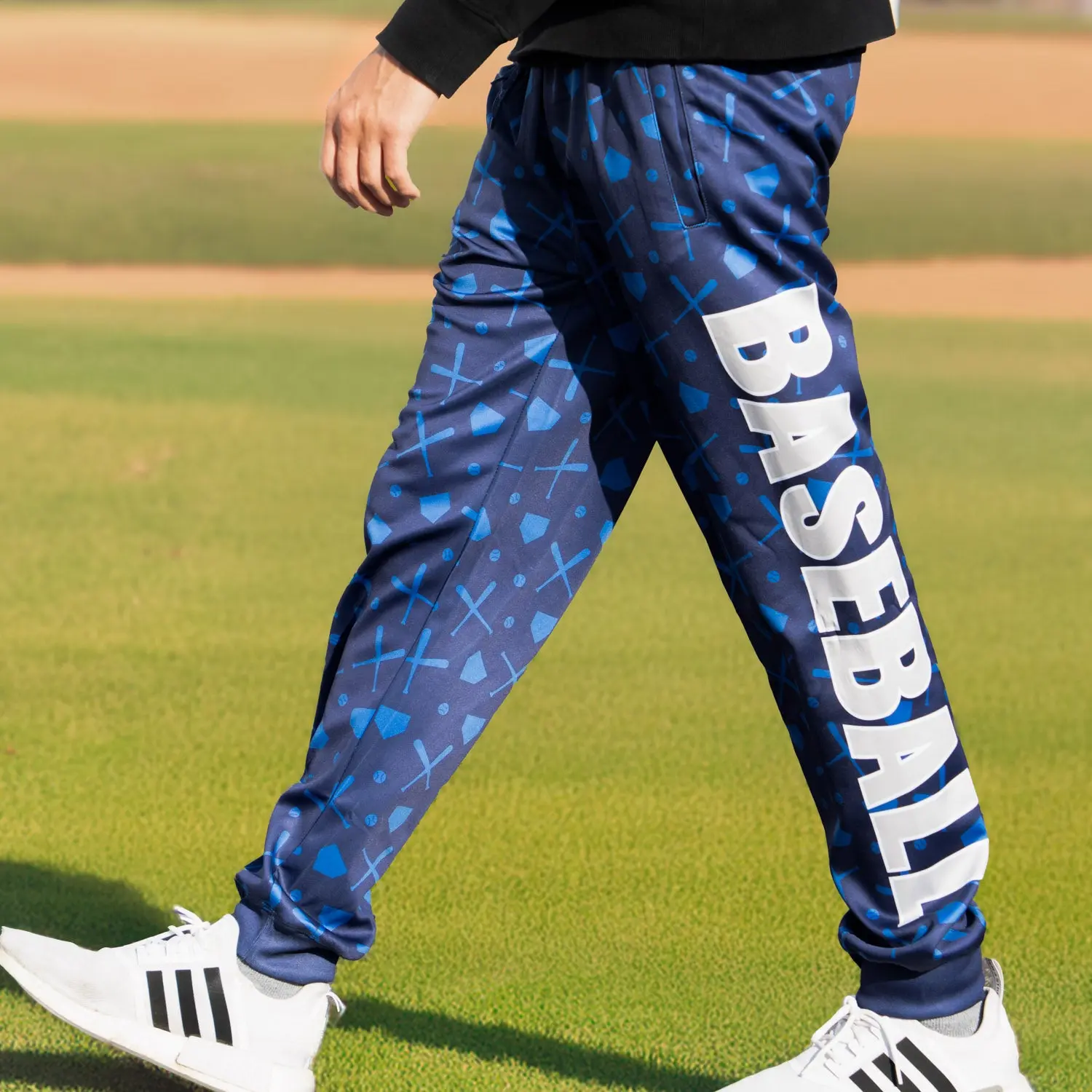 Baseball Warm-up Pants for Athletes, 3 Up 3 Down Tapered Leg Design with a Relaxed Fit and Moisture-Wicking Properties