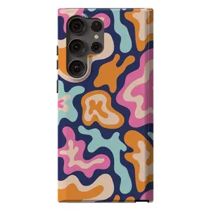 Midnight Color Splash | Abstract Retro Samsung Case