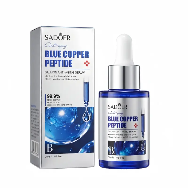 Firm Lift Face Serum with 99.9% Blue Copper Peptide - Hydrating Moisturizer for Skin Repair, Fine Lines & Dark Spots, Dropper