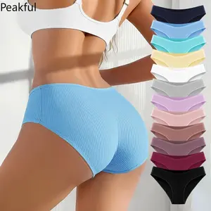 12 Pcs Women’s Breathable Brief Panties Soft Stretch Fabric Regular Fit Comfortable Underwear Lightweight Minimalist Design All-Day Wear No Irritation Smooth Silky Feel Essential Lingerie for Daily Use All Seasons Casual Everyday Intimates for Modern Wome