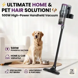 PULSE HOME Compact Lightweight Upright Vacuum Cleaner 18000PA Powerful Suction with Multiple Attachments for Carpets & Hard Surfaces