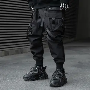 XYXIONGMAO Men'S Techwear Pants Japanese Streetwear Goth Black Cargo Pants Men Jogger Fashion Tripp Cyberpunk Pants