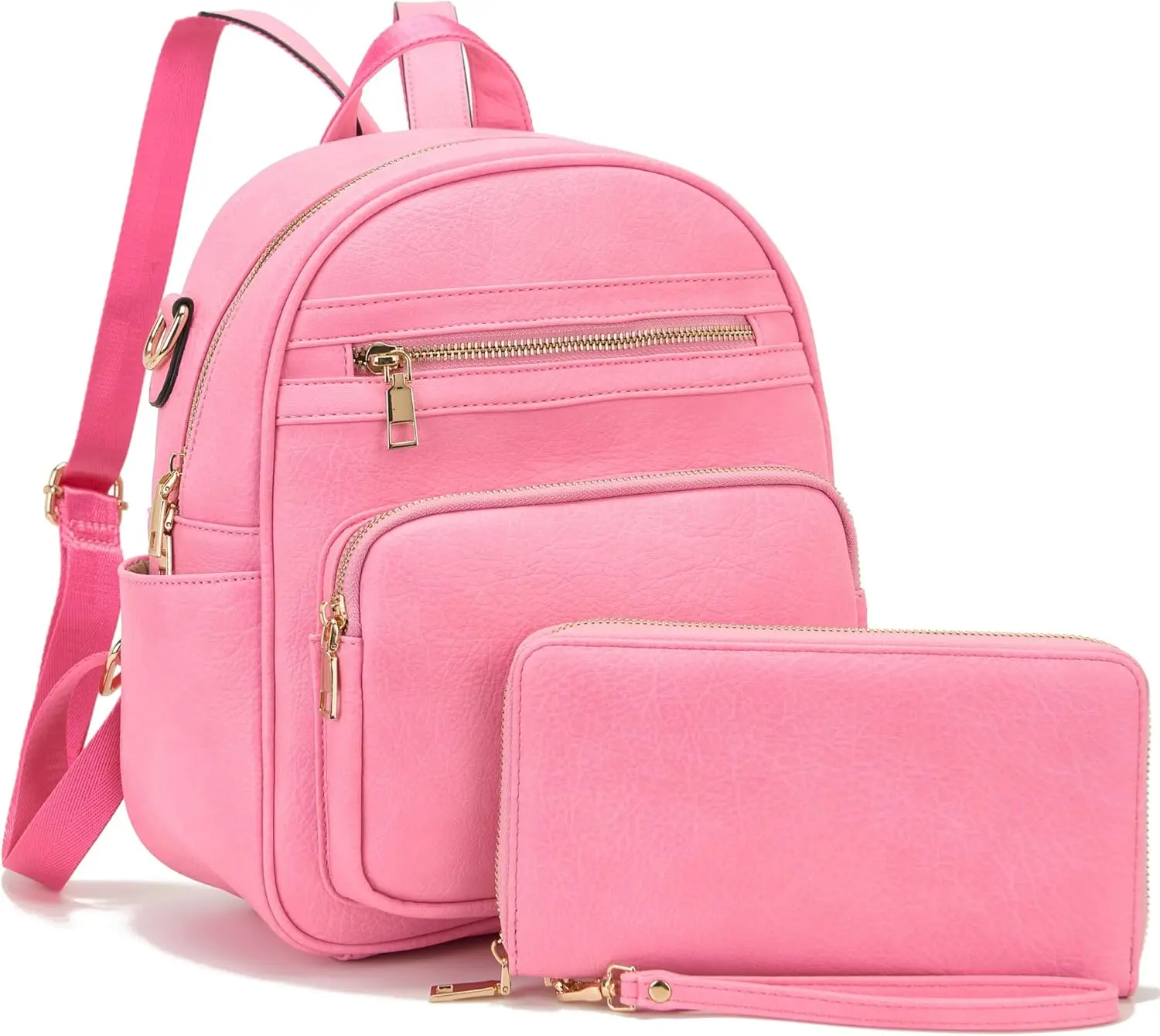 Small Backpack Purse for Women Girls Cute Backpacks Purse set with Wallet Convertible  bag