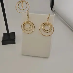 18KGoldPlated long earrings  (1)