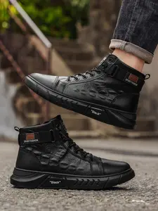 Men's British Style Boots, Chelsea Sneakers, Fashionable Outdoor Sports Shoes, Comfortable Casual Work Boots