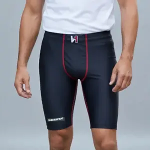 ONEKEEPER Goalkeeper Black Compression Shorts - High Waist, Elastic with Drawstring, 90% Polyester & 10% Spandex, Slim Fit, All Seasons