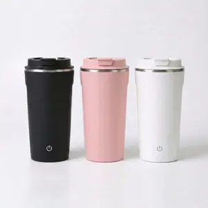 Aesthetic Self-Stirring Mug | Leak-Proof Insulated Coffee Cup, Rechargeable Auto Mixer for Office Desk & Gym outdoorfun