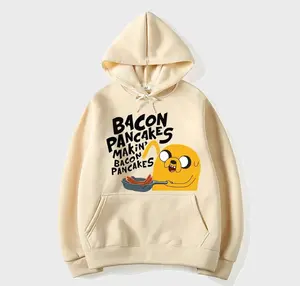 Adventure Time Animation TV Series Jake Cartoon Pattern Pullover for Men and Women Harajuku Fashion Street HipHop Harajuku