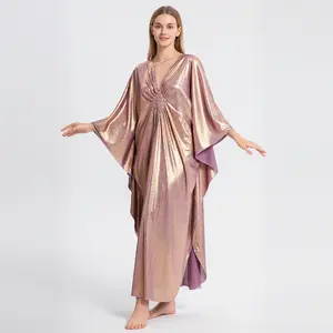 Bsubseach Women Ethnic Print Kaftan Dress ,Plus Size All Over Print  Sleeve TunicDress, Boho Casual V Neck 3/4 Sleeve TunicDress for Women, Women's Plus Cover Up,Mrs. Roper Kaftan ，bubu，mumu，Casual Womenswear Summer
