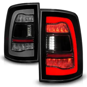 DODGE RAM 1500 09-18 / 2500/3500 10-18 LED TAIL LIGHTS BLACK SMOKE LENS W/ SEQUENTIAL SIGNAL (FOR ALL MODELS)