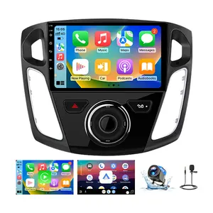 Car Radio for Ford Focus 2012-2017, 9 inch Touch Screen Android 13 Stereo with Bluetooth GPS Wireless CarPlay Andriod Auto 2GB+64GB