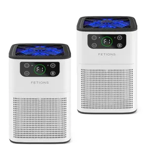 Home 3-in-1 Air Purifier, Aromatherapy Feature, Compact H13 HEPA Filter for Pet Dander, Pollen, and Odor, Perfect for Office, Living Room, Bedroom, Kitchen, White, Double Pack